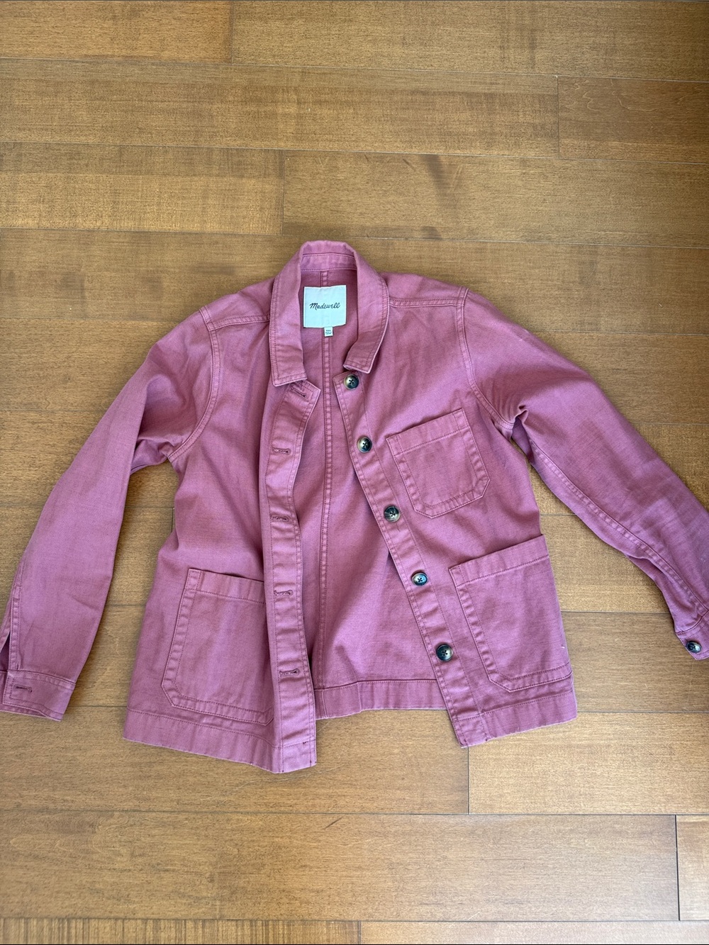 Madewell Pink Chore Coat 100% Cotton